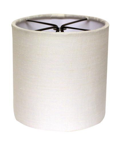 6" Snow Set of 6 Drum Chandelier Linen Lampshades