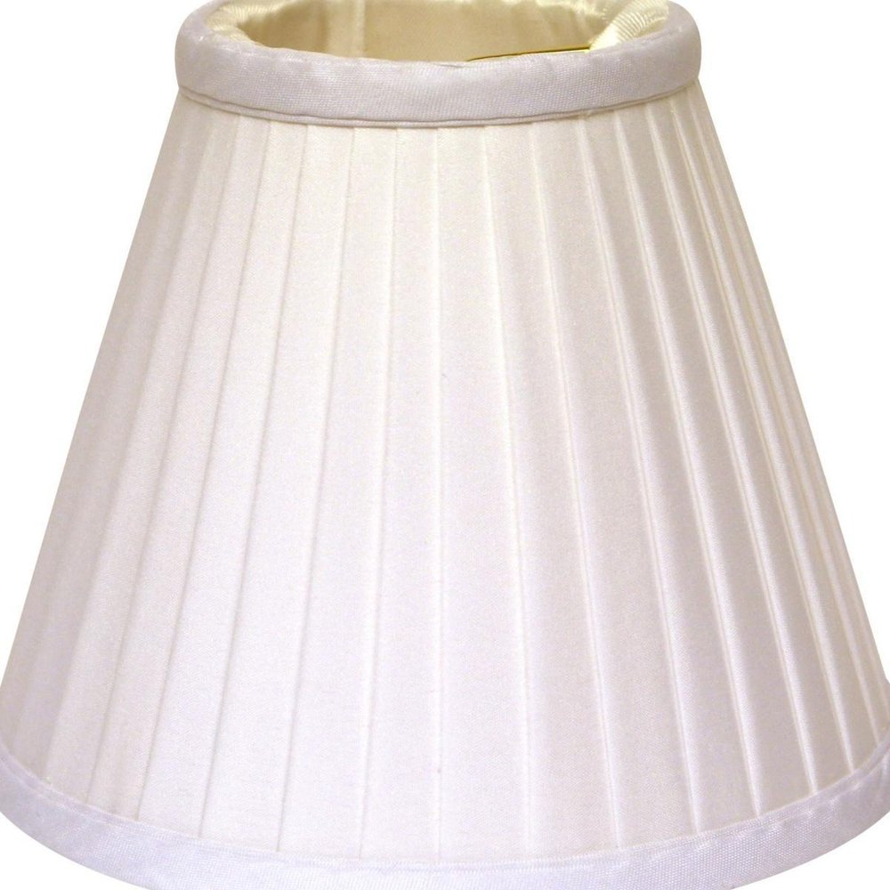 White Silk Empire Lamp Shade