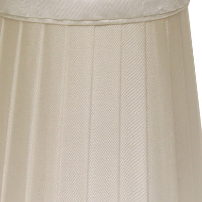 6" Slate Grey Set of 6 Slanted Pleat Chandelier Silk Lampshades