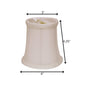 White Tissue Shantung Drum Lamp Shade