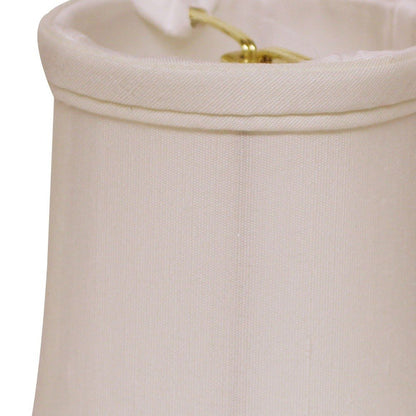 White Tissue Shantung Drum Lamp Shade