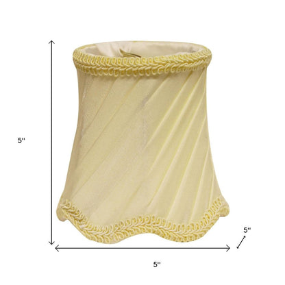 Slate Gray Silk Bell Lamp Shade