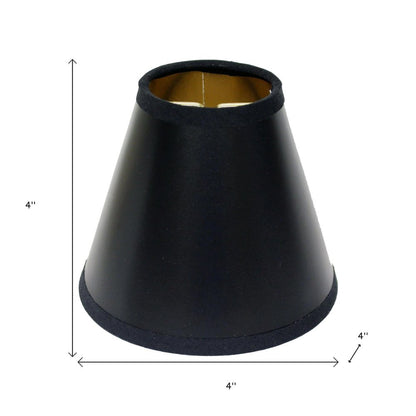 Black Parchment Empire Lamp Shade