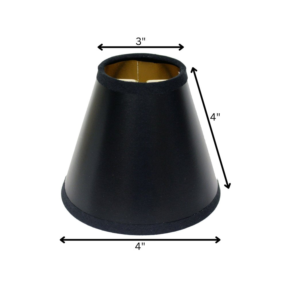 Black Parchment Empire Lamp Shade