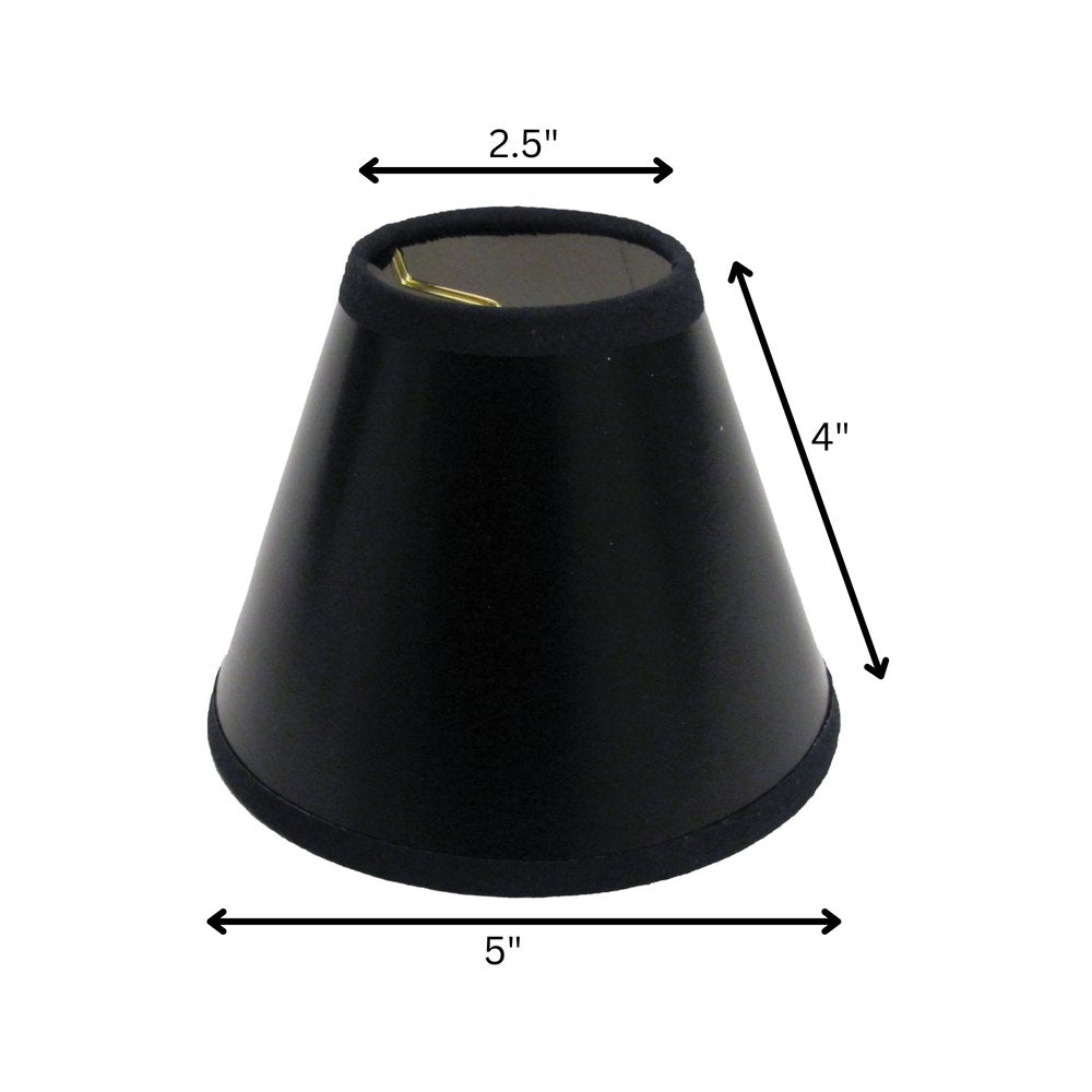 Black Parchment Empire Lamp Shade