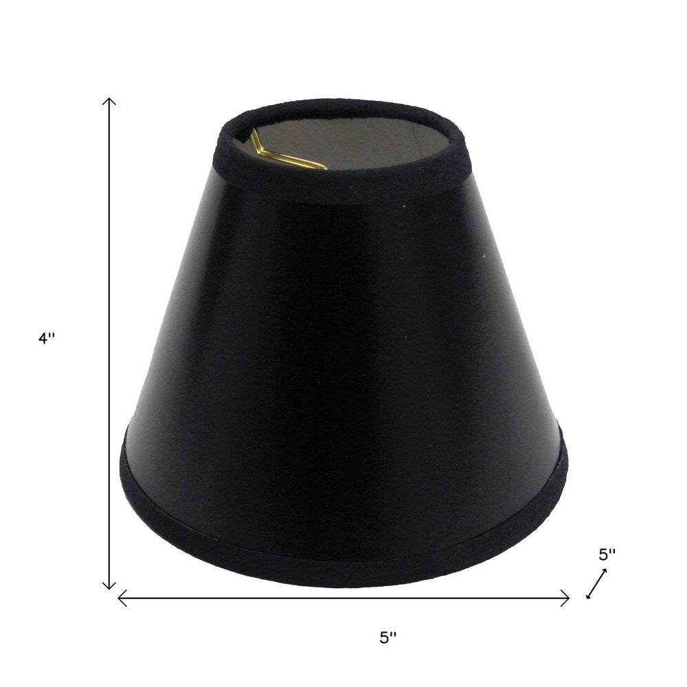Black Parchment Empire Lamp Shade
