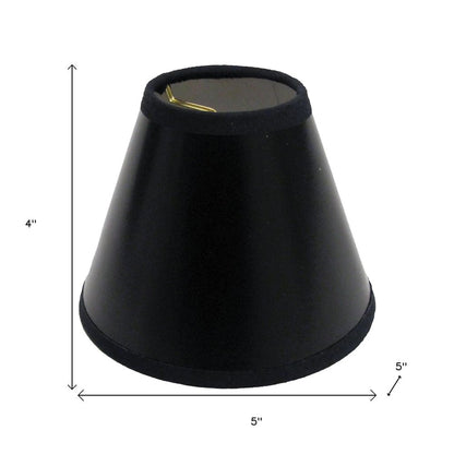 Black Parchment Empire Lamp Shade