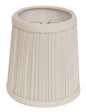 White Broadcloth Empire Lamp Shade
