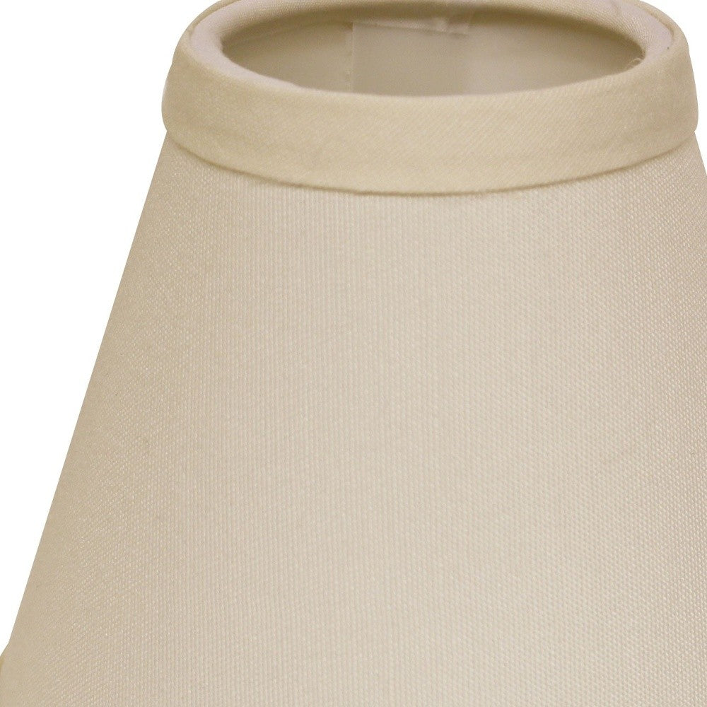 Ivory No Slub Innsbruck Empire Lamp shade 5"W Bottom