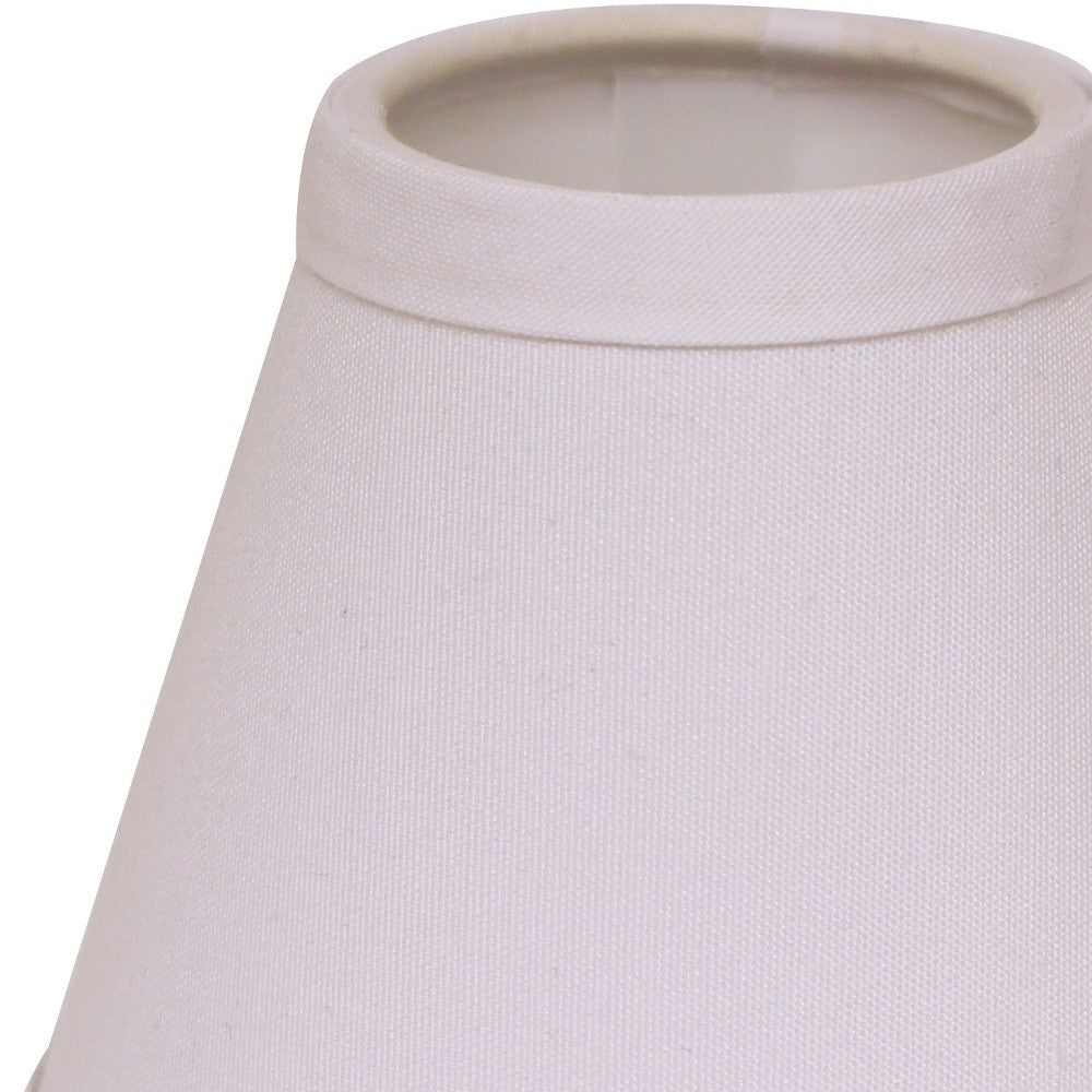 5" White Set of 6 Chandelier No Slub Lampshades