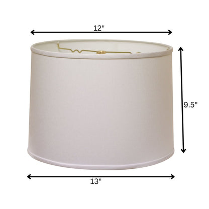 White No Slub Innsbruck Drum Lamp Shade