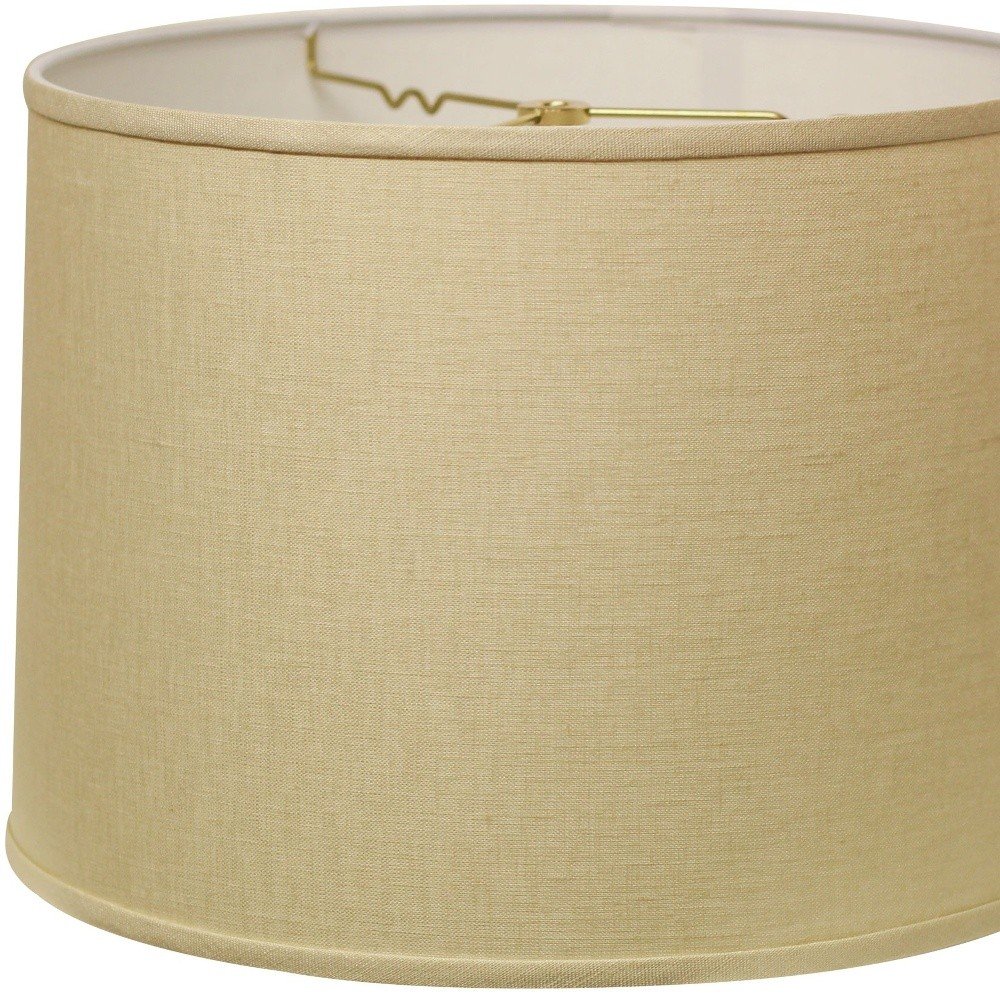 Beige Linen Drum Lamp Shade