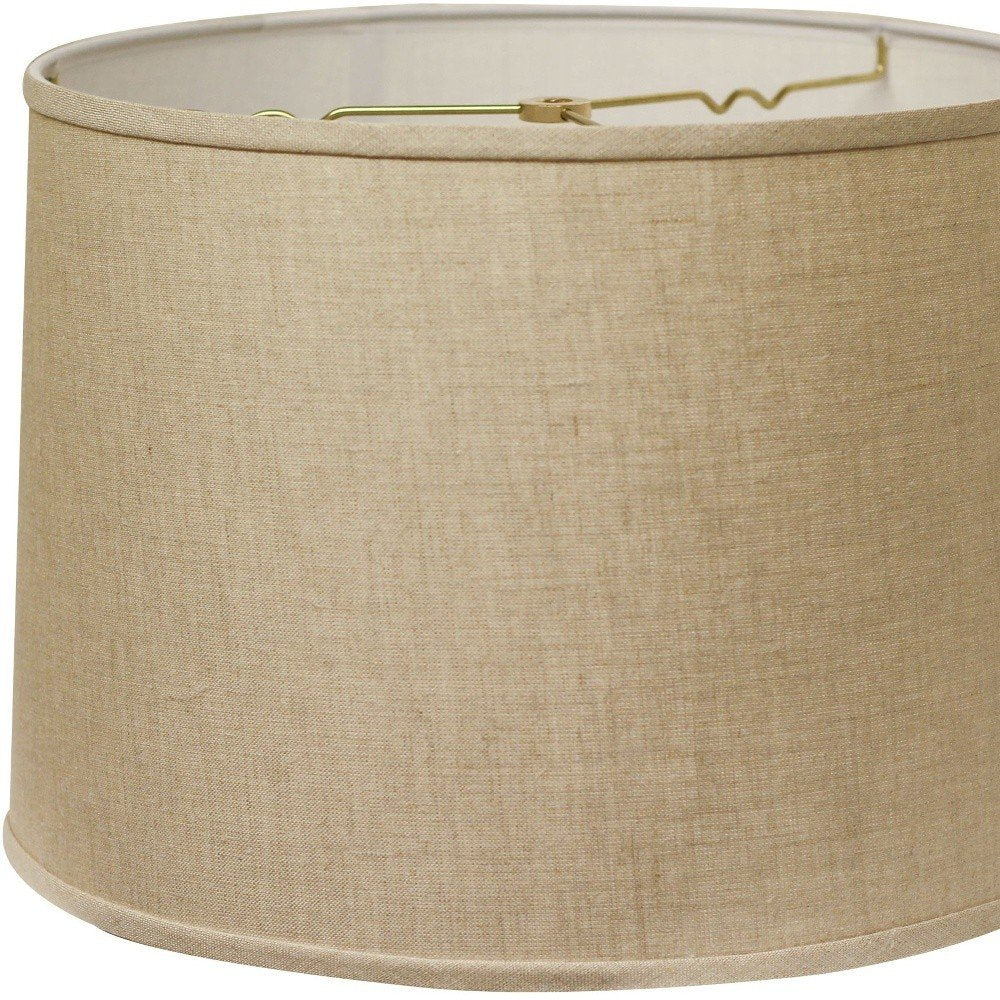 White Linen Drum Lamp Shade