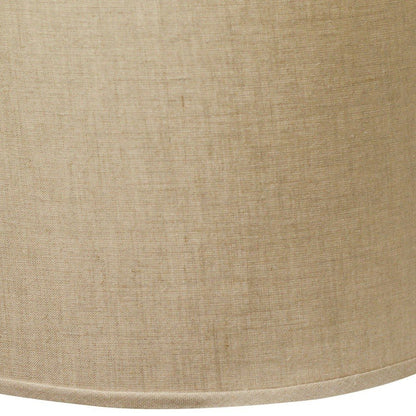 White Linen Drum Lamp Shade