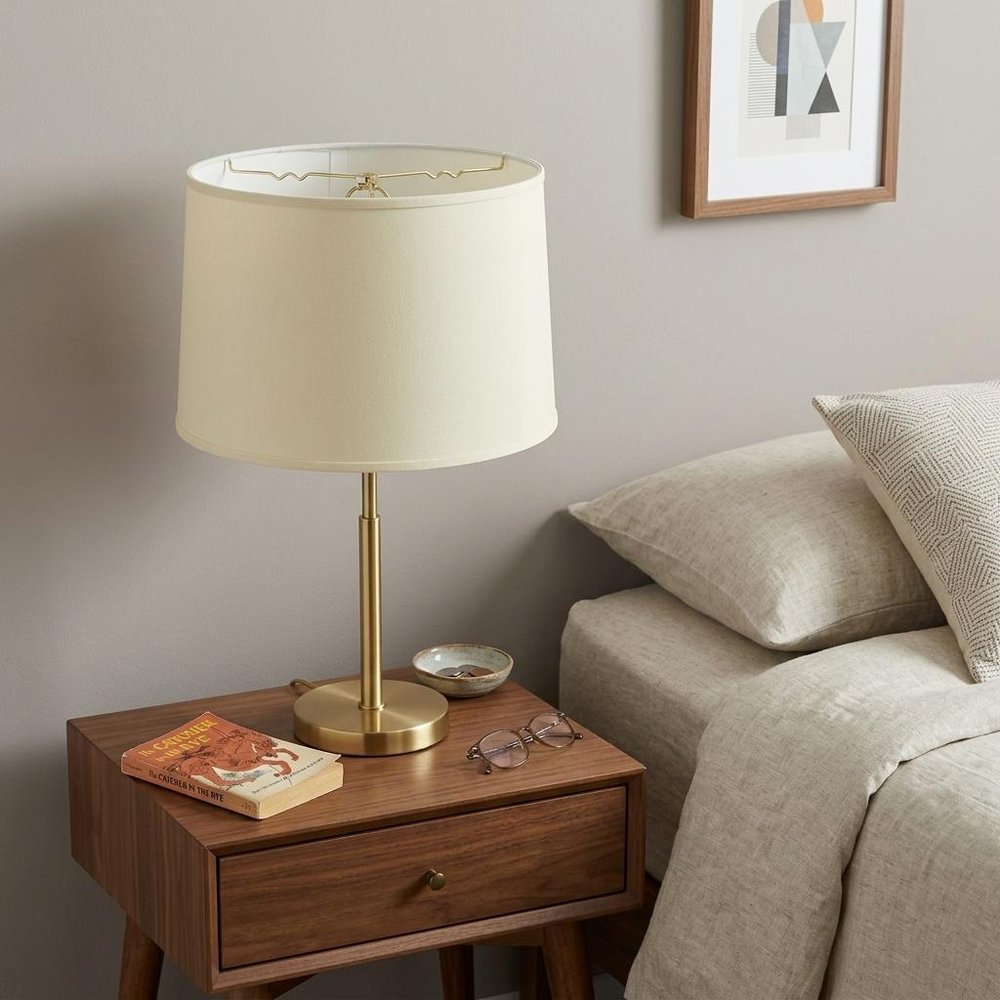 Ivory No Slub Innsbruck Drum Lamp Shade