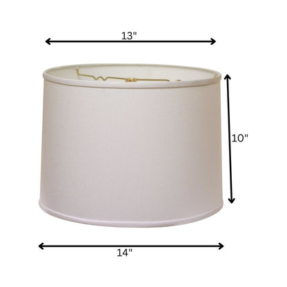 White No Slub Innsbruck Drum Lamp Shade