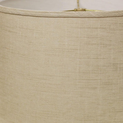 Light Yellow Linen Drum Lamp Shade