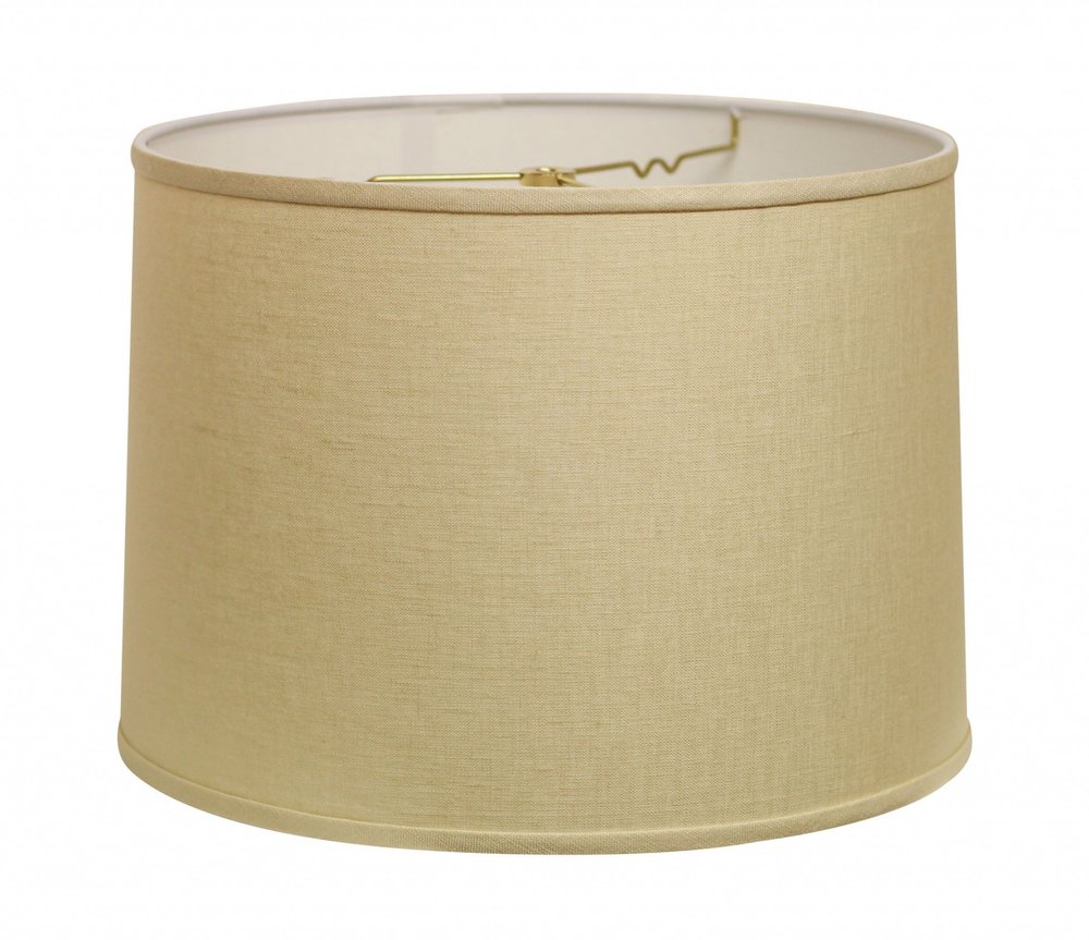 White Linen Drum Lamp Shade