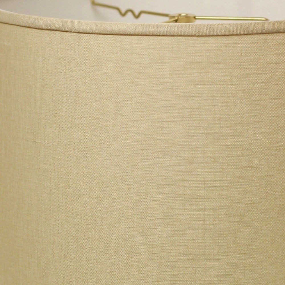 White Linen Drum Lamp Shade