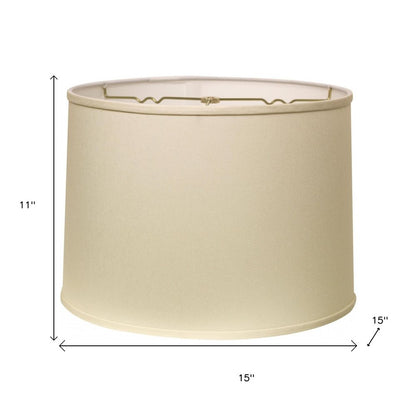 Ivory No Slub Innsbruck Drum Lamp Shade
