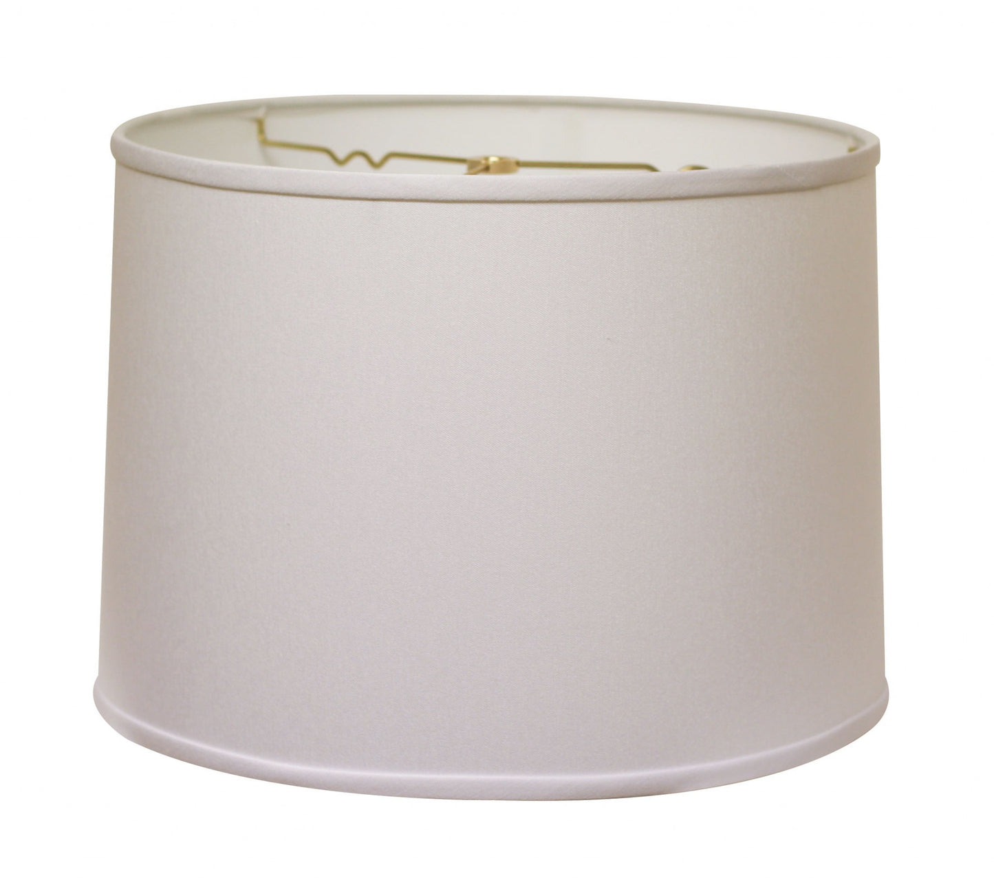 15" White Throwback Drum No Slub Lampshade