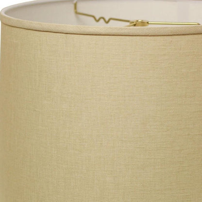 Dark Brown Linen Drum Lamp Shade