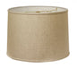 15" Parchment Biege Throwback Drum Linen Lampshade