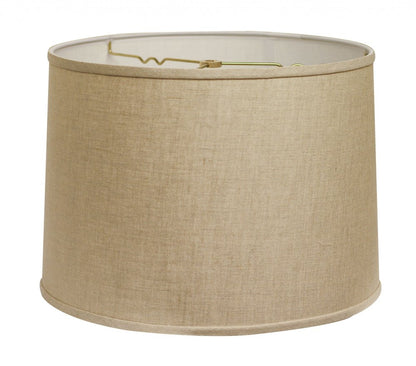 Beige Linen Drum Lamp Shade