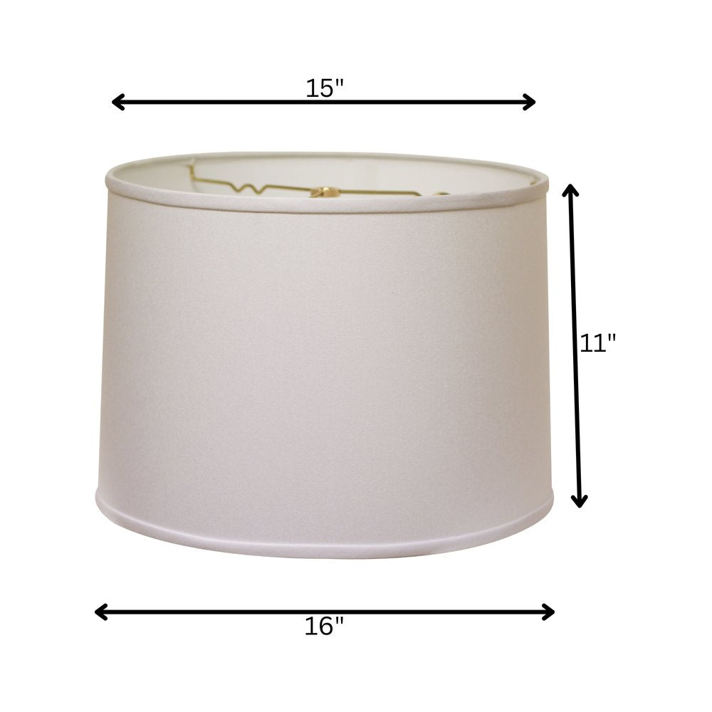 White No Slub Innsbruck Drum Lamp Shade