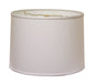White No Slub Innsbruck Drum Lamp Shade