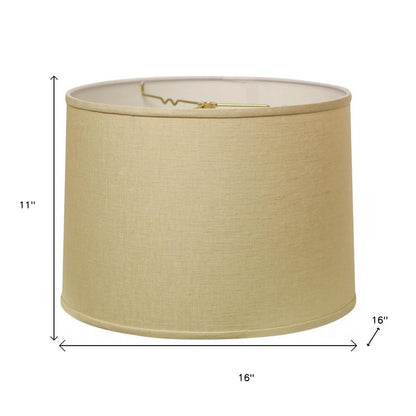 Beige Linen Drum Lamp Shade