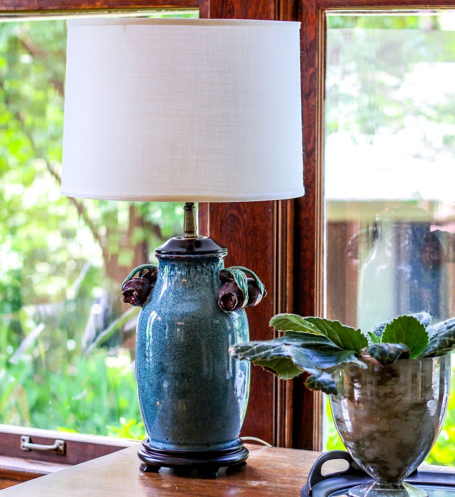 White Linen Drum Lamp Shade