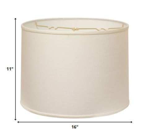 16" Dark Wheat Throwback Drum Linen Lampshade