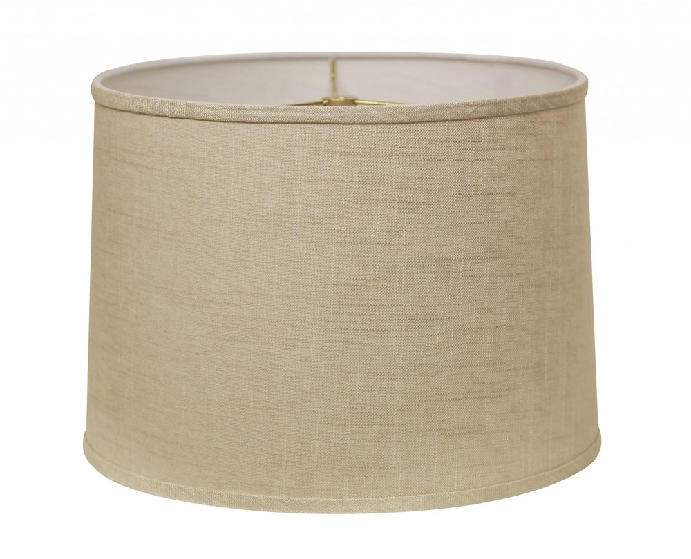 Light Yellow Linen Drum Lamp Shade