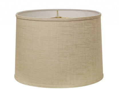 Light Yellow Linen Drum Lamp Shade