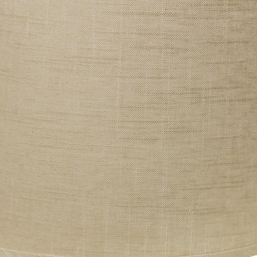Light Yellow Linen Drum Lamp Shade