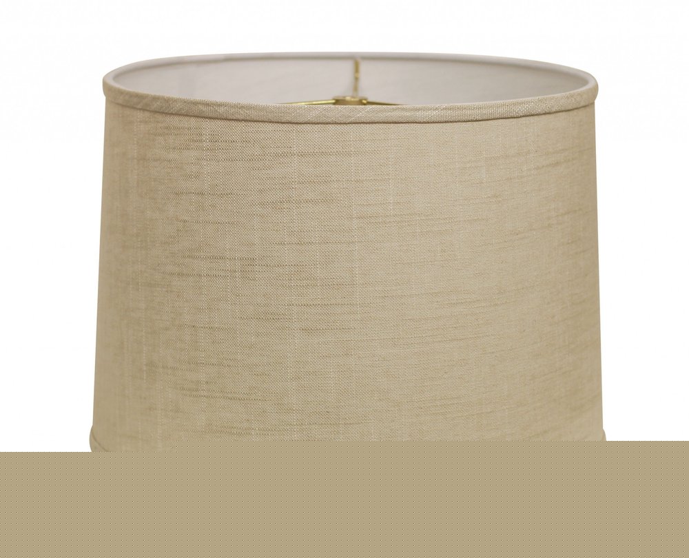 Light Yellow Linen Drum Lamp Shade