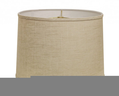 Light Yellow Linen Drum Lamp Shade
