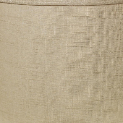 17" Light Wheat Throwback Drum Linen Lampshade