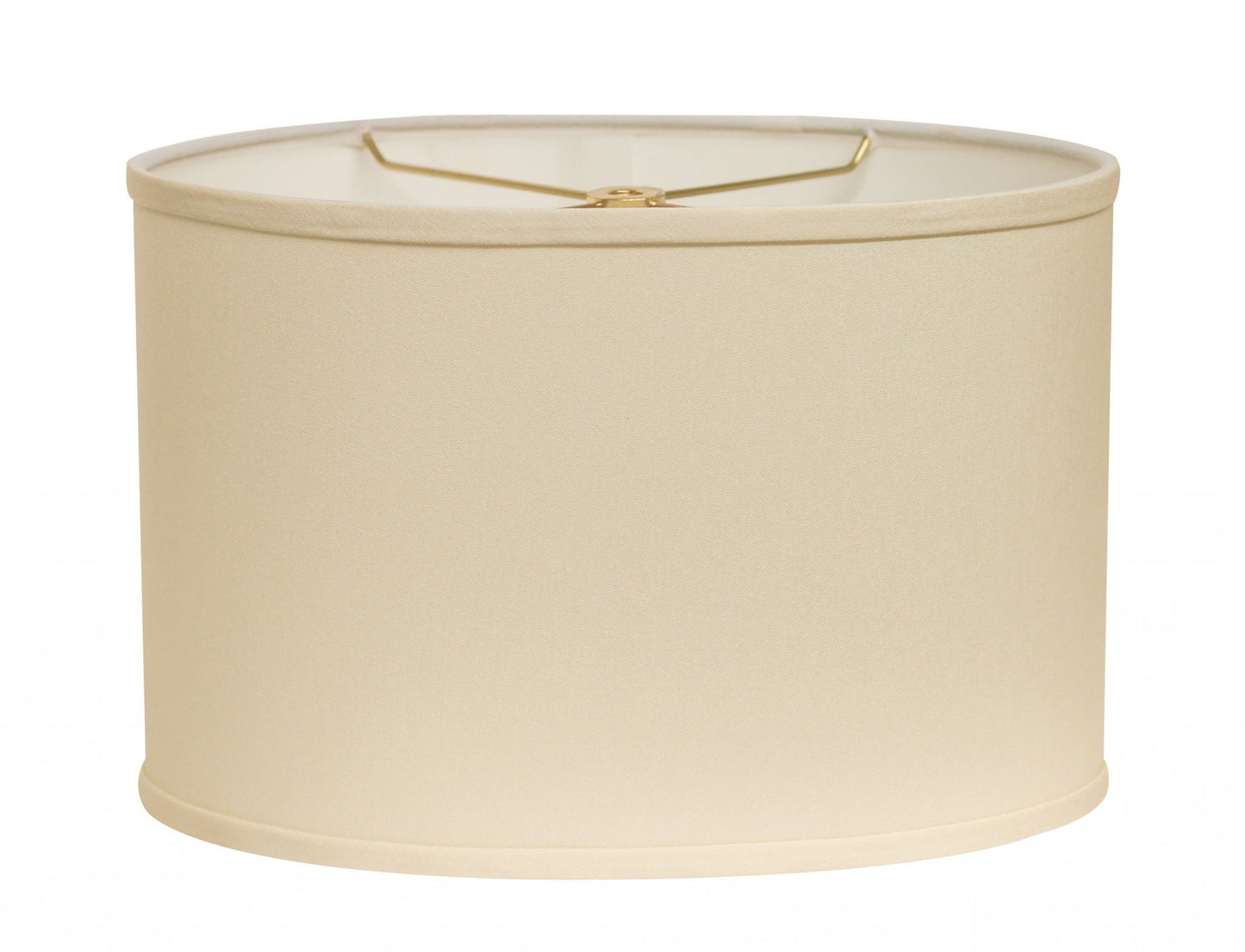 12" Ivory Throwback Oval No Slub Lampshade