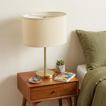 Ivory No Slub Innsbruck Oval Lamp Shade