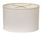 White No Slub Innsbruck Oval Lamp Shade