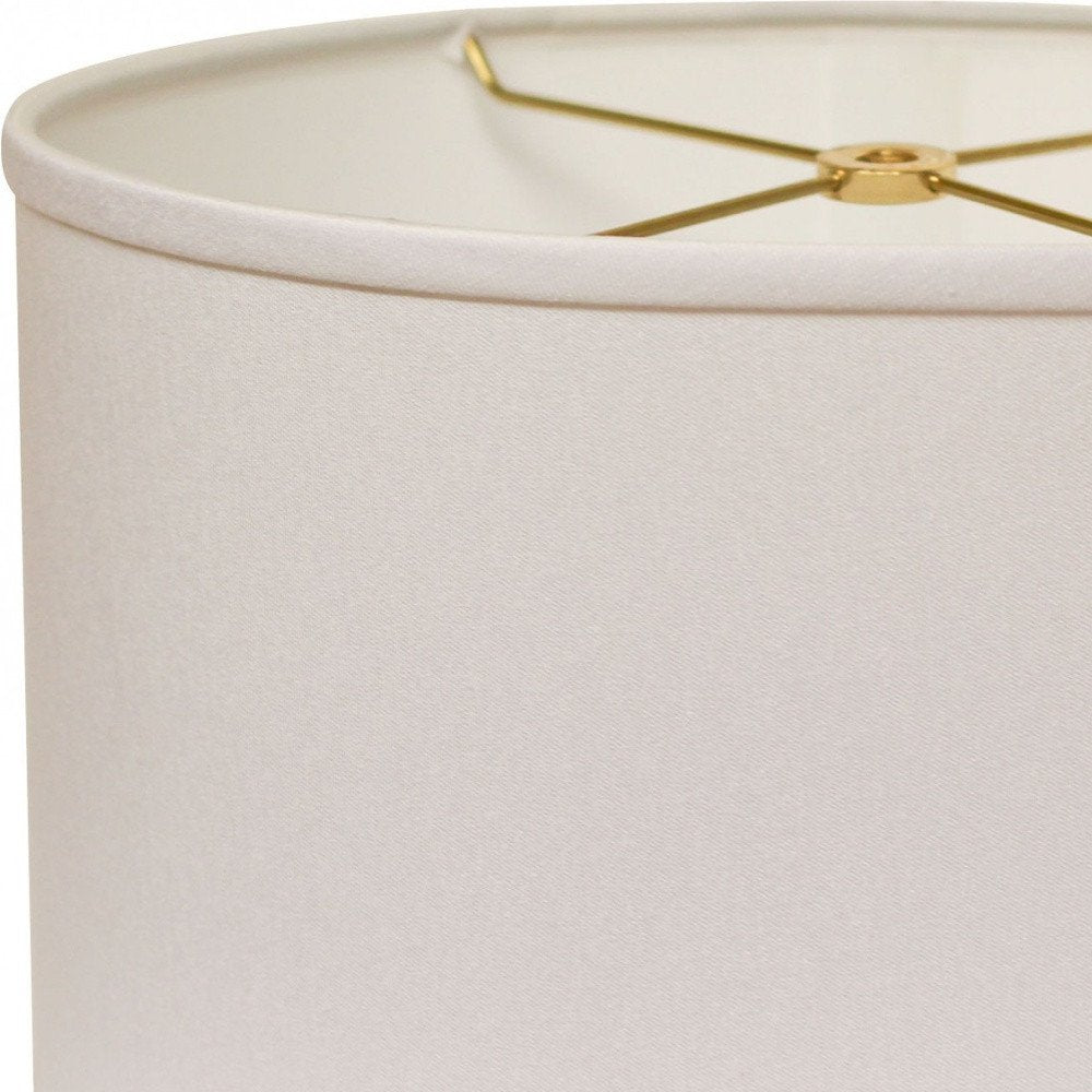 White No Slub Innsbruck Oval Lamp Shade