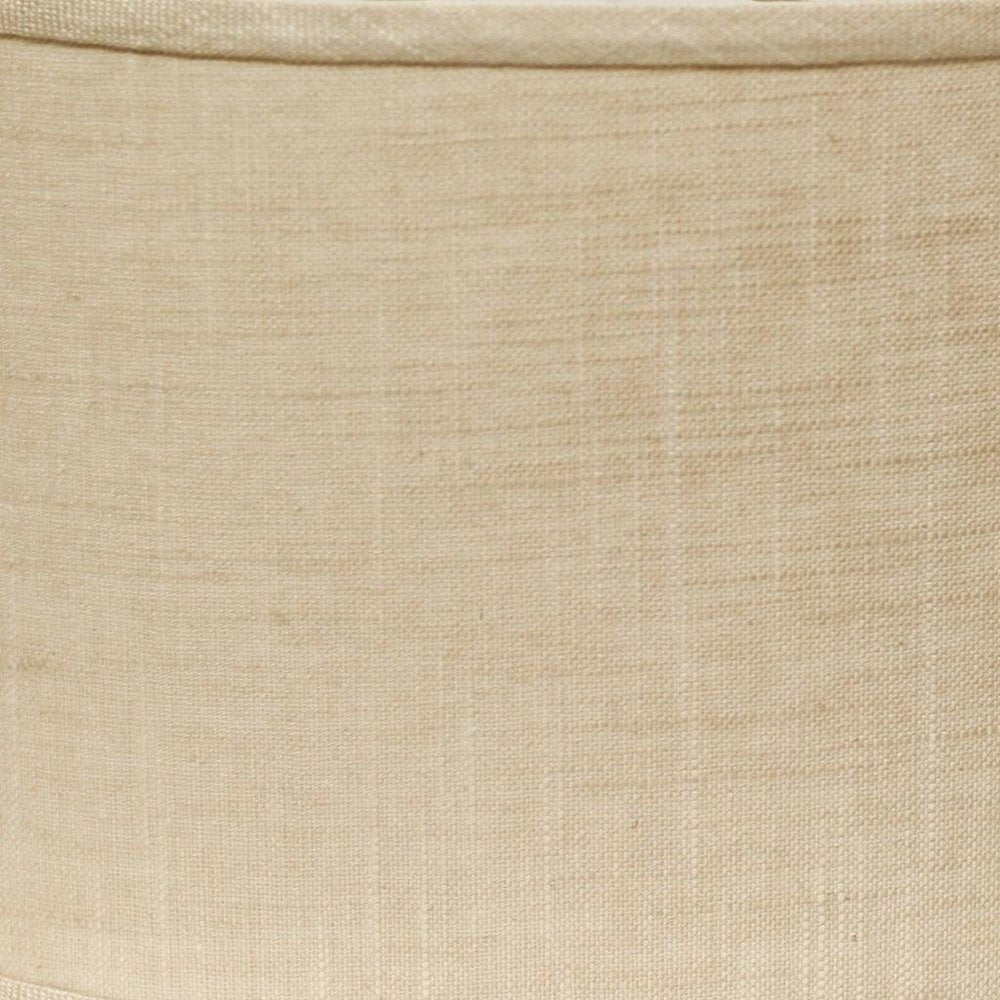Light Yellow Linen Oval Lamp Shade