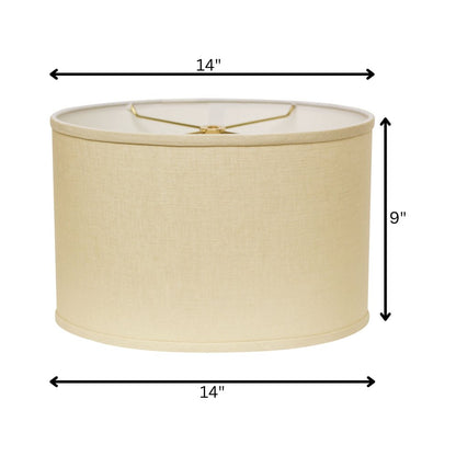 Beige Linen Oval Lamp Shade