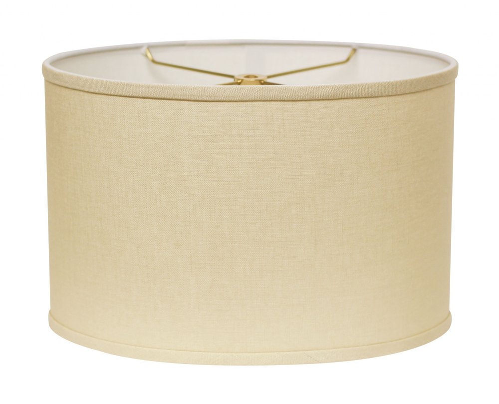 Dark Brown Linen Oval Lamp Shade