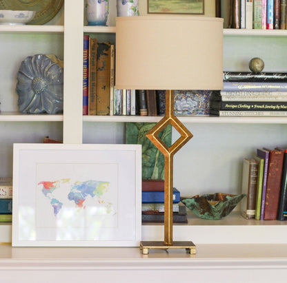 Beige Linen Oval Lamp Shade