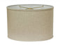 Dark Brown Linen Oval Lamp Shade