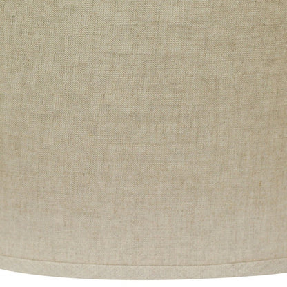 Dark Brown Linen Oval Lamp Shade