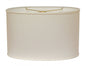 White Linen Oval Lamp Shade